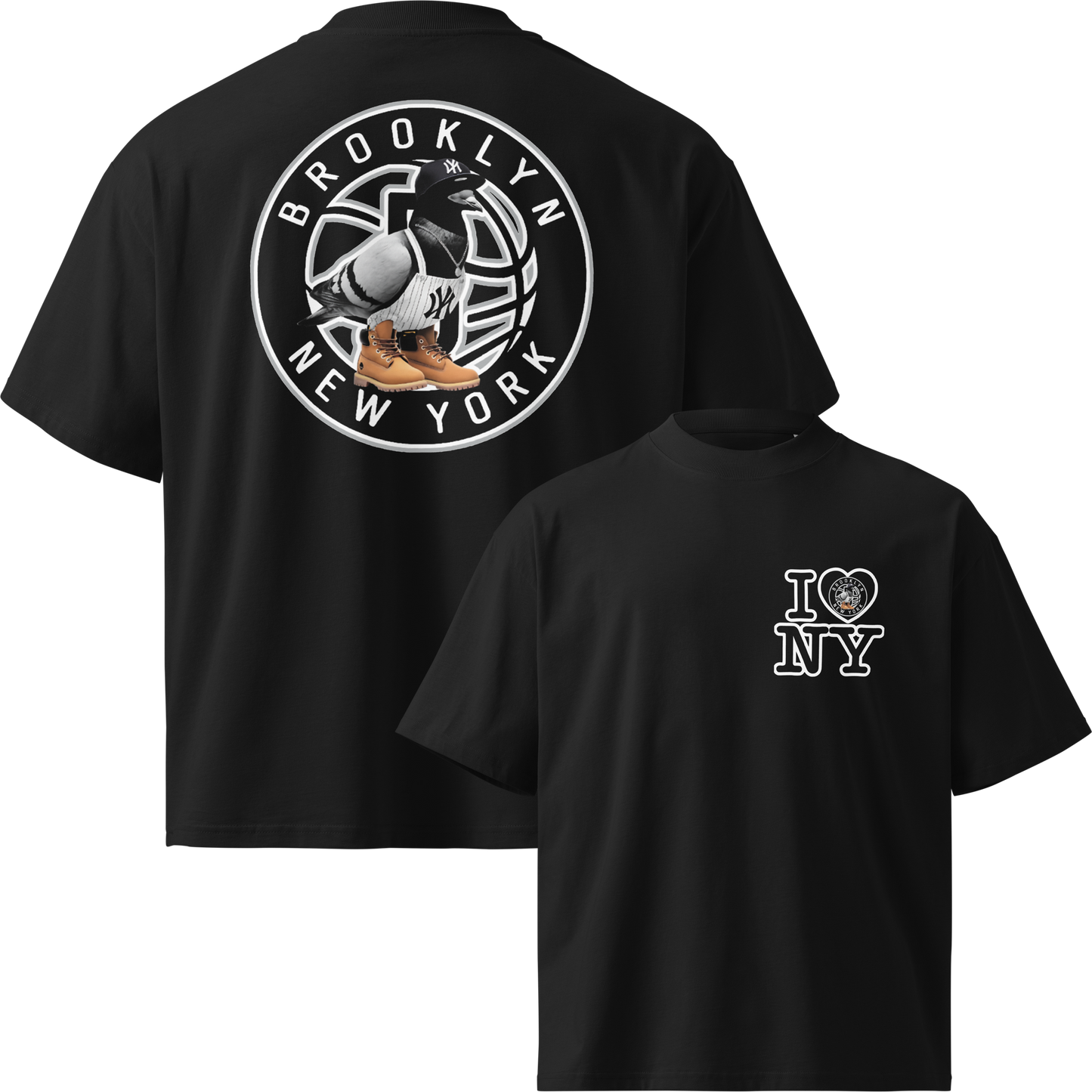 oversize NY nets T shirts