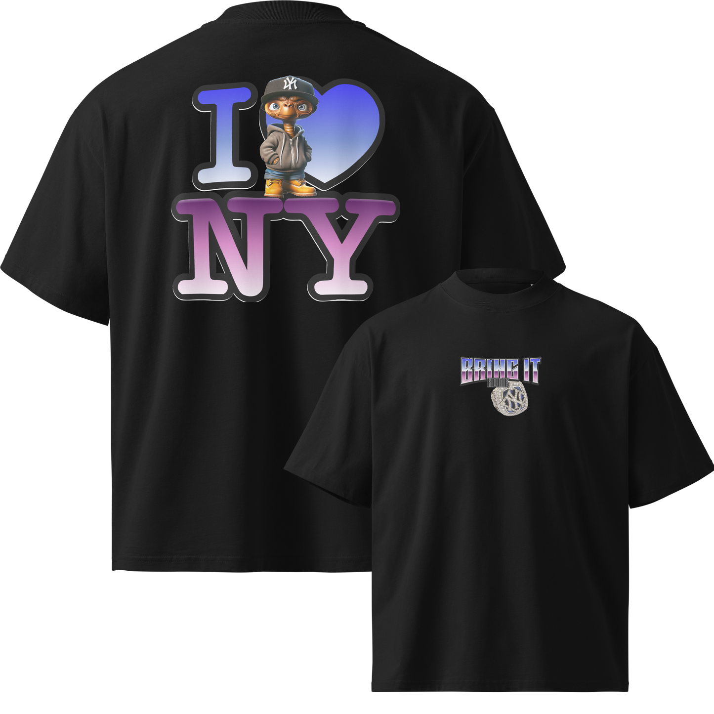 Oversize I LUV NY ET T shirts