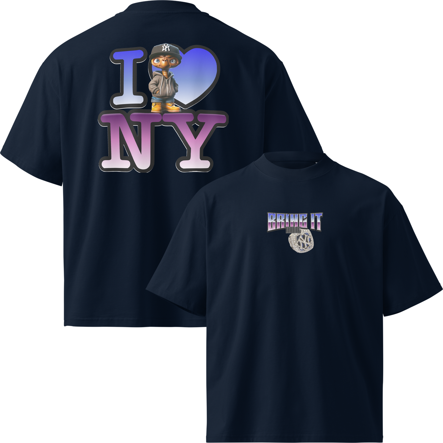 Oversize I LUV NY ET T shirts