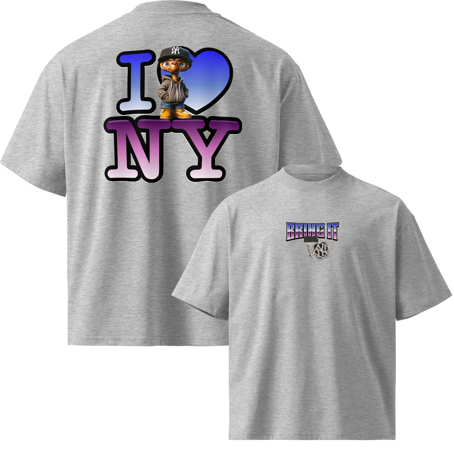 Oversize I LUV NY ET T shirts