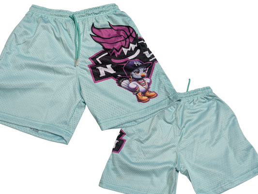 NY BIRD BLOCK LIBERTY MESH SHORTS