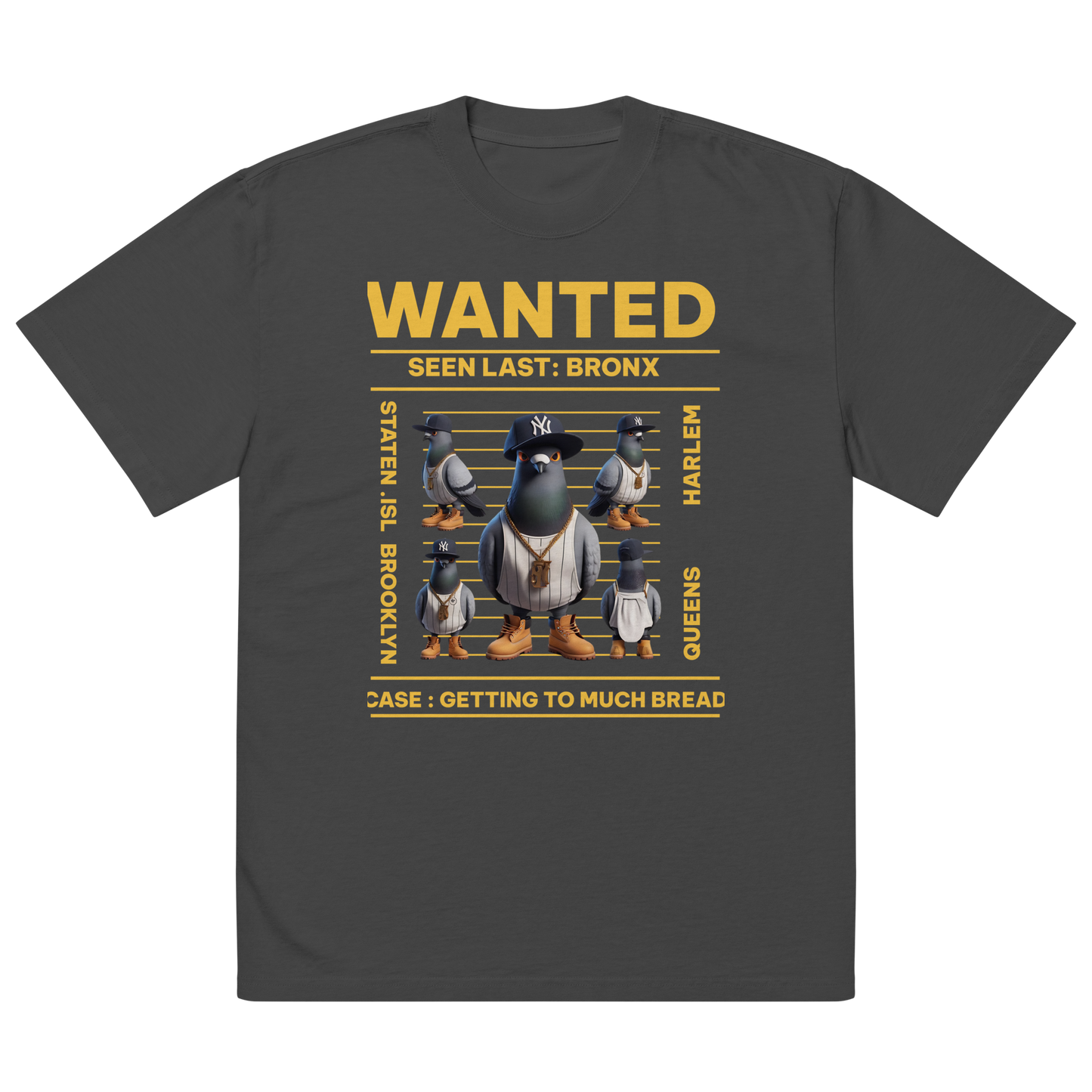 Beware of Pigeon Oversize T-Shirt (YELLOW)