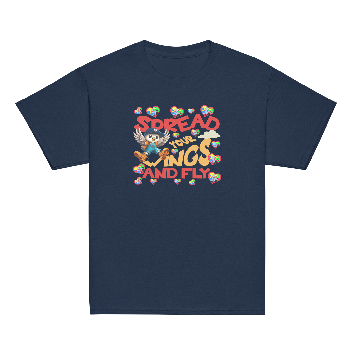 SPREAD YOUR WINGS: (Autism Support) T-Shirt